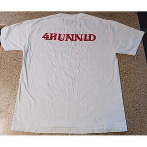 4 Hunnid Roses Limited Edition Double Sided Graphic T Shirt Men's Large White